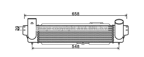 AVA QUALITY COOLING Интеркулер KA4141